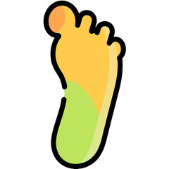 vector illustration of a footprint