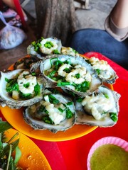 Seafood market in Can Gio island, Vietnam