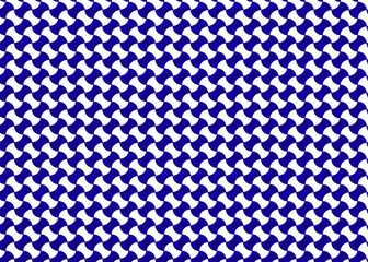 分銅繋ぎ 和柄のパターン 背景 壁紙 素材のイラスト 青 濃紺