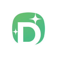 Letter D logo, D logo, AI logo set, modern and minimal design, tech-inspired, colorful icons and symbols, suitable for artificial intelligence, innovation, branding, startups, and digital identity.