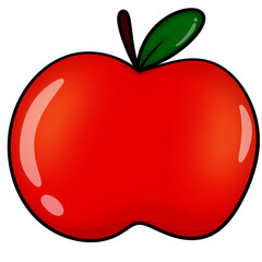 red apple vector