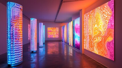 Swiss installation artist doing designing abstract composition