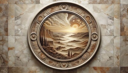 Warm Taupe Limestone with Fossil Accents