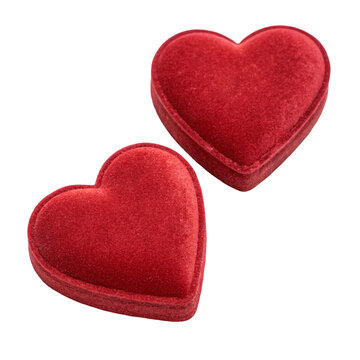 Red heart shaped box symbolizing love and romance for Valentine&rsquo;s Day