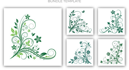 Floral decorative elements Bundle