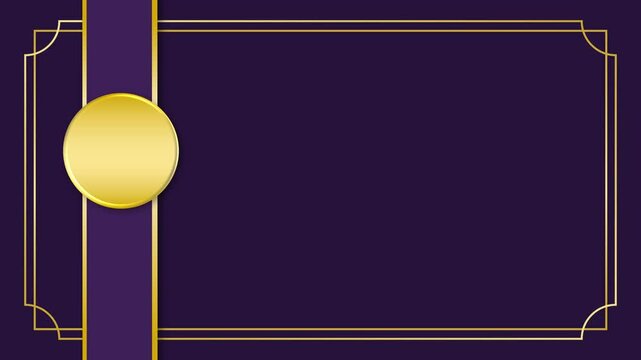 Elegant and cool frame with gold certificate