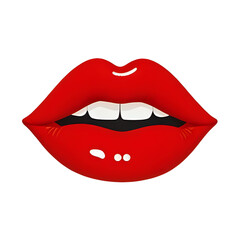 vector illustration of lips