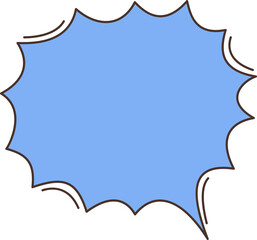 Fototapeta premium Comic and speech bubble chat shape