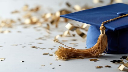 Graduation cap - academic achievement, scholar milestone, ceremonial tassel, educational success, diploma symbol, scholarly honor, graduate recognition, learning accomplishment, knowledge celebration.