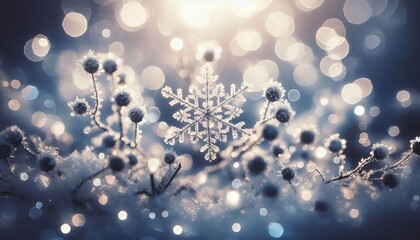 Snowflake Bokeh Captured on a snowy day individual snowflakes cr