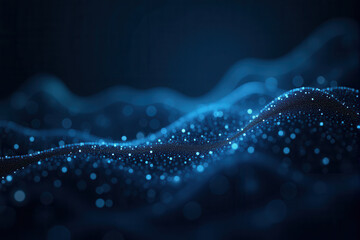 Abstract 3D illustration of a futuristic digital network