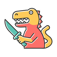 funny cartoon dinosaur