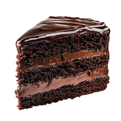 Decadent Slice of Chocolate Cake with Rich Frosting