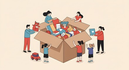 International Day of Charity Community Toy Drive  Families Collaborate to Donate Toys for Children in Need