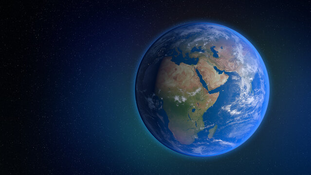 Planet Earth from Space Global View