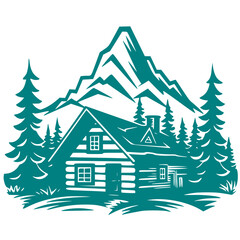 Obraz premium house in the forest
