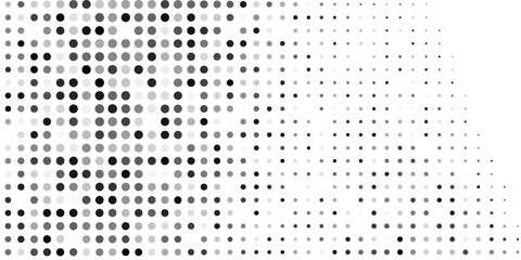 Abstract dotted halftone gradient texture. Vanishing polka dot vector illustration abstract modern
