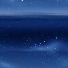 Fototapeta premium Seamless pattern of a starry night sky with clouds and twilight glow