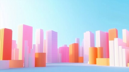 Pastel Cityscape