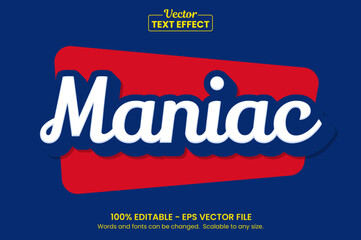 Retro vintage text effect, Editable text effect