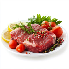 raw beef steak