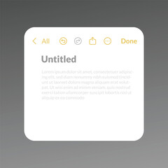 note card templates on smartphone and computer. stock illustration