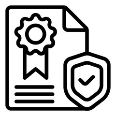 Copyright Icon in Line Style