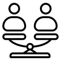 Equal Icon in Line Style