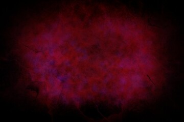 Red and purple haze is swirling softly in flat design illustration, creating deep textured nebula
