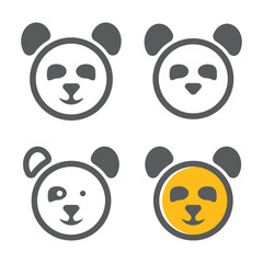 Panda Logo Template Icon