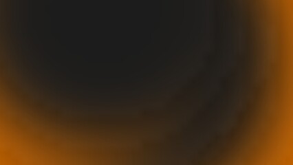 Abstract blurred gradient background with warm orange blending into dark black tones, perfect for modern design, web, or presentation templates