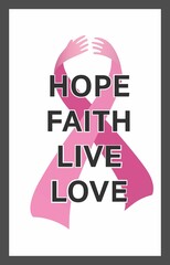 Breast cancer awareness message