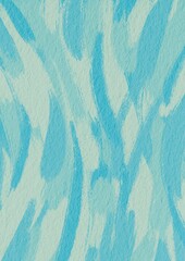Blue ocean and light yellow brush line on paper background for decoration on aquatic , night times and nautical concept.