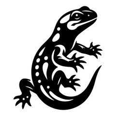 Stylized Salamander Illustration