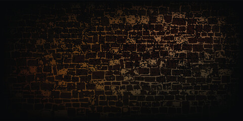 Old cement wall texture black brown background abstract dark light color design with grunge gradient background.