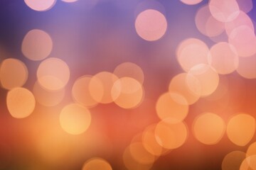 Featuring bokeh illustration with blurred orbs in orange-purple gradient on transparent background