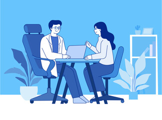 medical counseling, doctors, patients, medical services, clinics, health checkups, counseling, guidance, dialogue, medical care