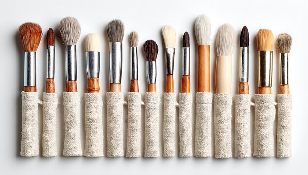 Vibrant photo of pony Hair Professionelle Make Up Eye Shadow Brush Set Biller & Fotoen.