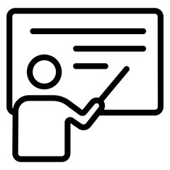 Teacher Icon in Line Style