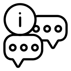 Information Icon in Line Style
