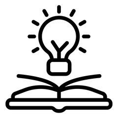 Learning Icon in Line Style