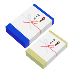 御中元　贈答品のイラスト