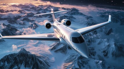 Fototapeta premium Jet aircraft in flight