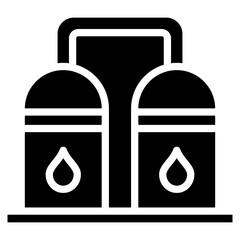 Refinery Plant  Icon Element For Design