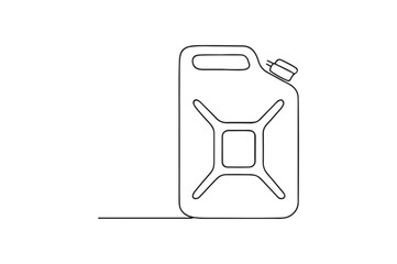 Jerry can continuous one line drawing minimalism design