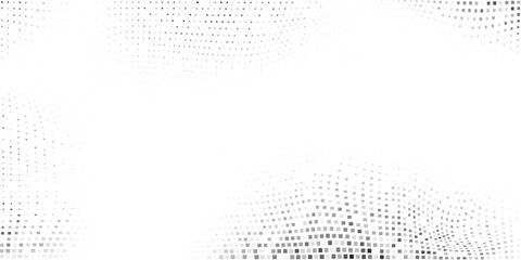 Modern mesh dotted halftone gradient texture. Vanishing polka dot abstract art