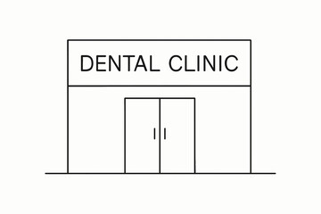 Dental clinic with a white building