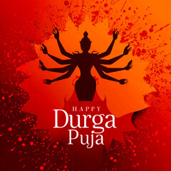Illustration Happy Durga Puja Background