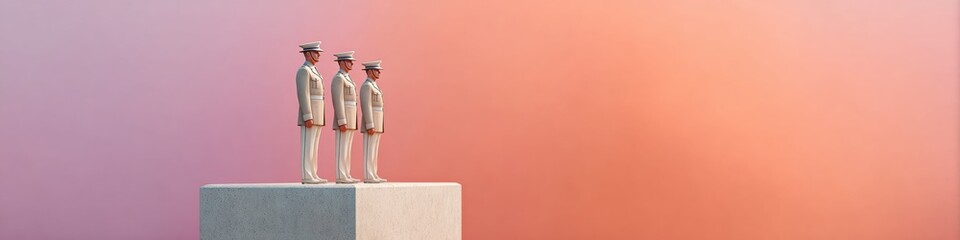 National Heroes Day Uganda Tribute with Honor Guards at Arlington Tomb Serene Dawn Ceremony for Remembrance and Memorial Marketing in Early Autumn