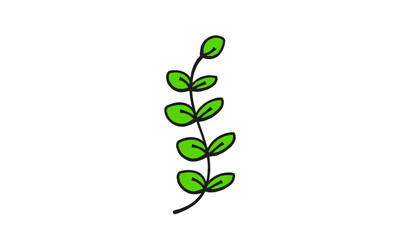 Obraz premium green leaves vector